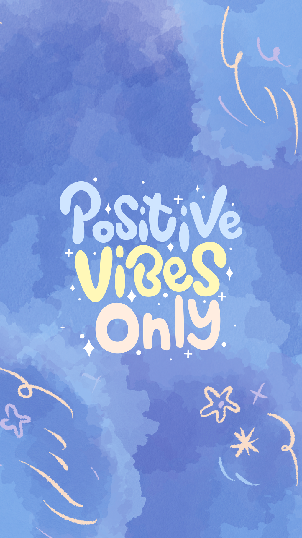 Positive Vibes Only Phone Case Design (iPhone 17 Pro)